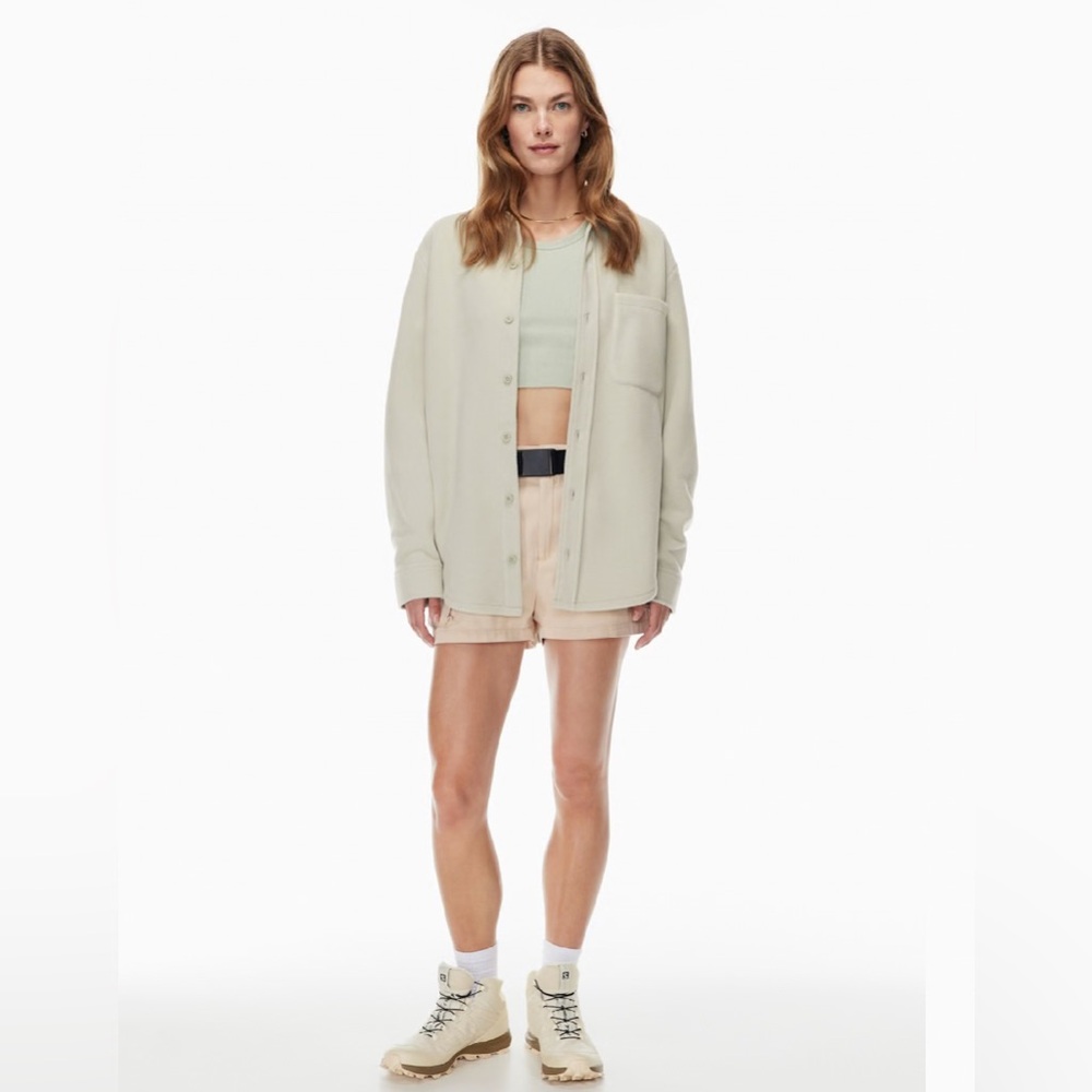 Aritzia TNA Polar Shirt Jacket Button Up Utility Long Sleeve Top - Picture 2 of 6